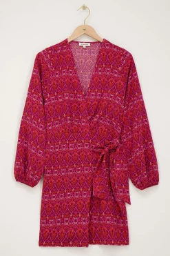 My Jewellery Robe Rouge à Imprimé Aztèque New