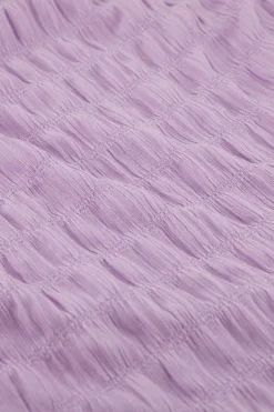 My Jewellery Robe te Avec Superposition Et Structure Violet Outlet