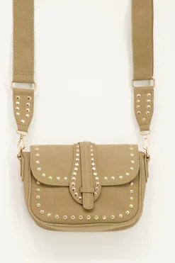 My Jewellery Sac à Bandoulière Beige Avec Clous Dorés Hot