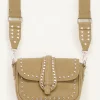 My Jewellery Sac à Bandoulière Beige Avec Clous Argentés Fashion
