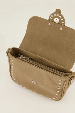 My Jewellery Sac à Bandoulière Beige Avec Clous Argentés Fashion