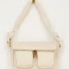 My Jewellery Sac à Bandoulière Beige Texturé Avec Deux Poches Discount