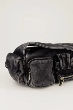 My Jewellery Sac à Bandoulière En Denim Gris Avec Compartiments Et Fermetures éclair Gris/Gris foncé Best
