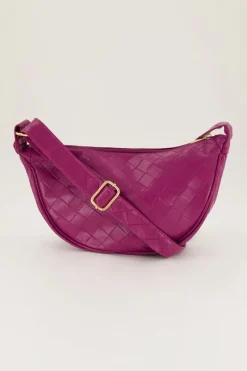 My Jewellery Sac à Bandoulière Avec Motif à Carreaux Fuchsia Fashion