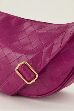 My Jewellery Sac à Bandoulière Avec Motif à Carreaux Fuchsia Fashion