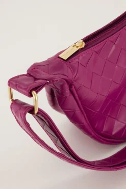 My Jewellery Sac à Bandoulière Avec Motif à Carreaux Fuchsia Fashion