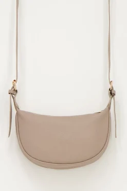 My Jewellery Sac à Bandoulière Avec Fermeture éclair Dorée Taupe Clearance