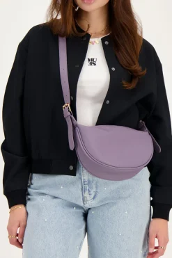 My Jewellery Sac à Bandoulière à Fermeture éclair Dorée Violet New