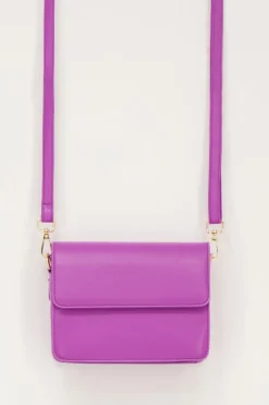 My Jewellery Sac à Bandoulière En Simili Cuir Violet Fashion