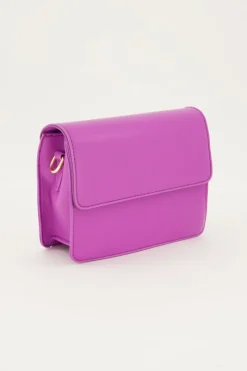My Jewellery Sac à Bandoulière En Simili Cuir Violet Fashion