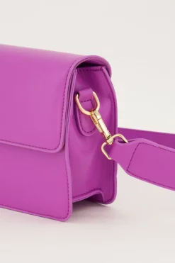 My Jewellery Sac à Bandoulière En Simili Cuir Violet Fashion