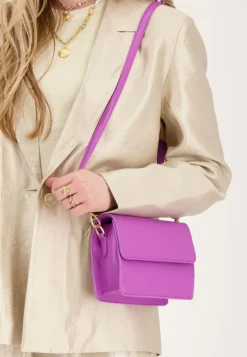 My Jewellery Sac à Bandoulière En Simili Cuir Violet Fashion