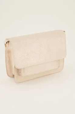 My Jewellery Sac à Main Avec Bandoulière Et Motif Croco Beige Fashion