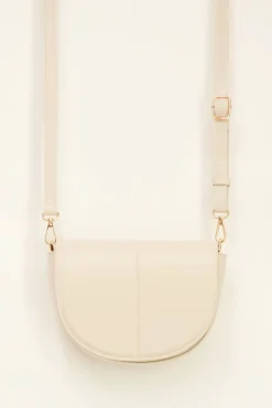 My Jewellery Sac Demi-lune à Bandoulière Corde Beige Clearance