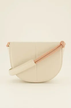 My Jewellery Sac Demi-lune à Bandoulière Corde Beige Clearance