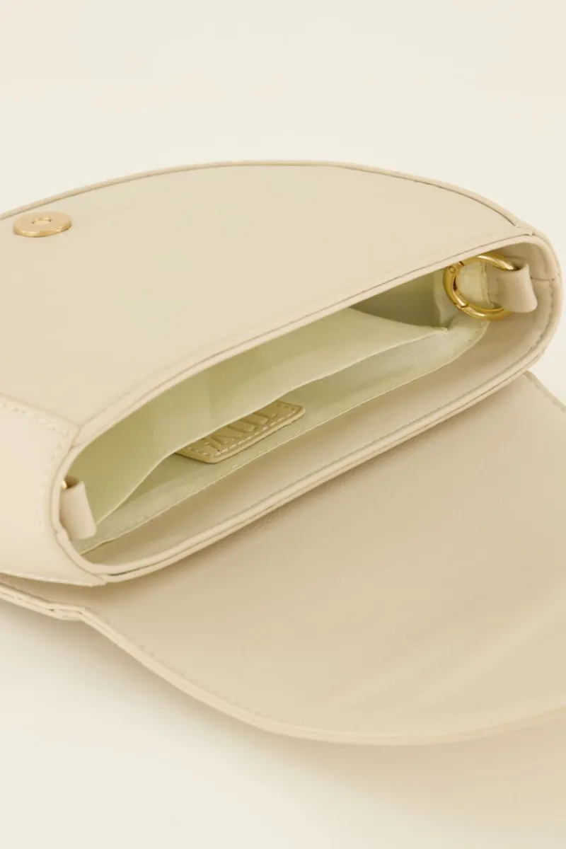 My Jewellery Sac Demi-lune à Bandoulière Corde Beige Clearance