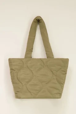 My Jewellery Sac Cabas Matelassé Kaki Vert olive Discount