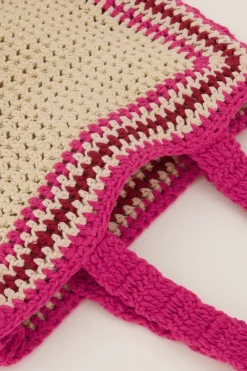 My Jewellery Sac En Crochet Rose Foncé Ciao Bella Rouge/Rose Fashion