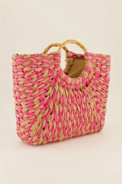 My Jewellery Sac En Osier Rose Discount