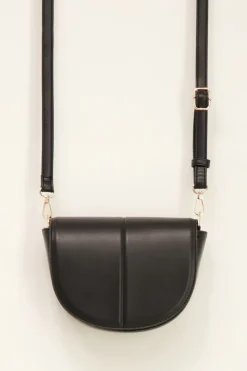 My Jewellery Sac Demi-lune à Bandoulière Corde Noir Clearance
