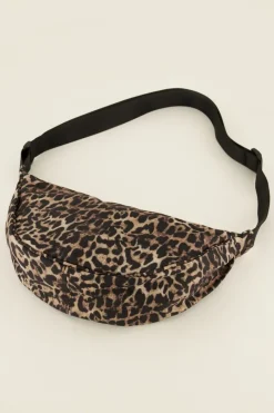 My Jewellery Sac Porté épaule Marron à Imprimé Léopard Outlet