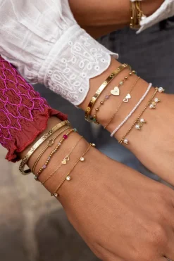 My Jewellery Set De 2 Bracelets à 2 Coeurs New