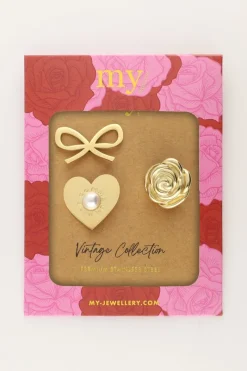 My Jewellery Set De Broches Vintage New