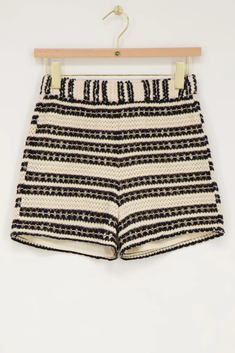 My Jewellery Short En Crochet Noir Et Beige Sale