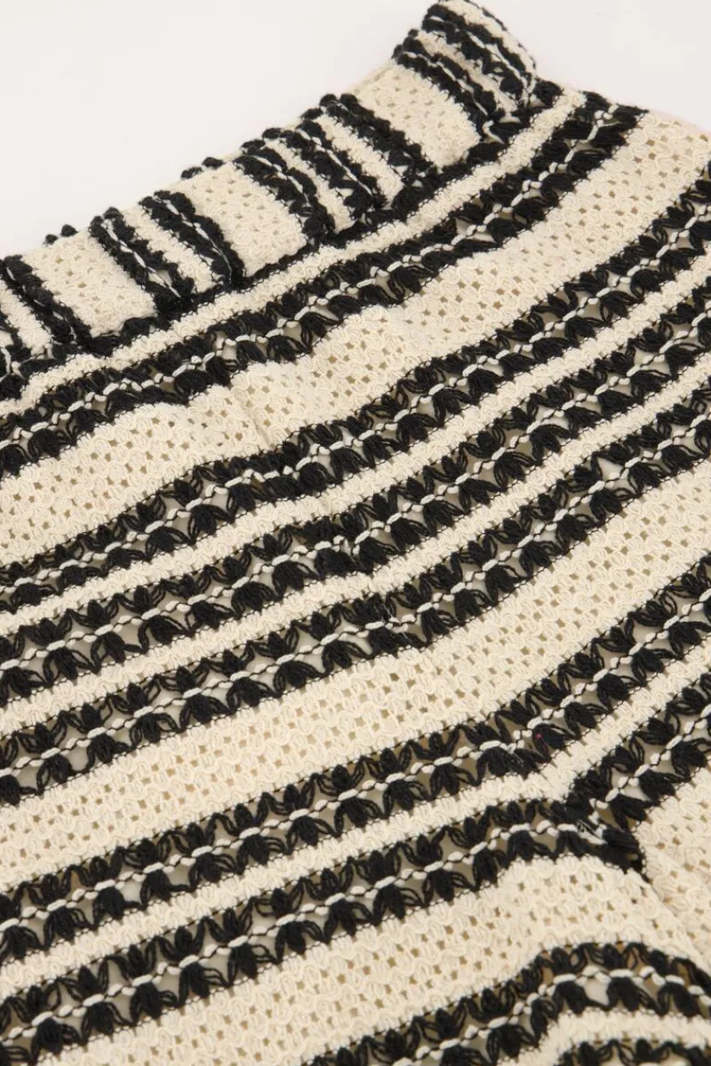 My Jewellery Short En Crochet Noir Et Beige Sale
