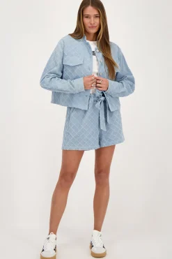My Jewellery Short En Denim Tissé Bleu Fashion