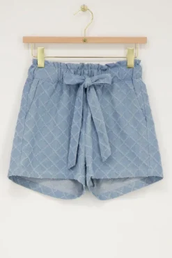 My Jewellery Short En Denim Tissé Bleu Fashion