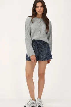 My Jewellery Short En Jean Bleu Avec Des Roses Discount