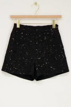 My Jewellery Short Noir Avec Paillettes Hot