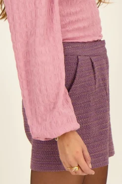My Jewellery Short En Tweed Lurex Violet Best