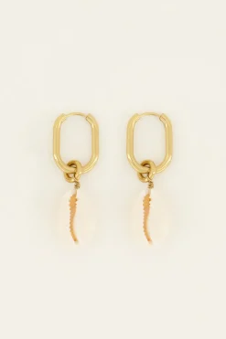 My Jewellery Sunchasers Boucles D’oreilles Ovales à Coquillage New