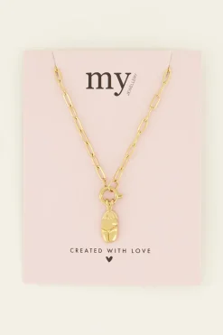 My Jewellery Sunchasers Collier Avec Fermoir Et Pendentif Scarabée Outlet