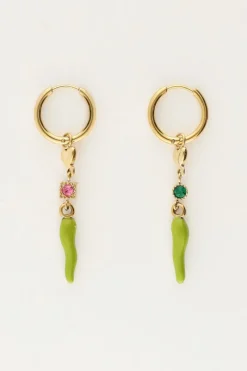 My Jewellery Sunrocks Boucles D'oreilles Avec Coeur Et Poivre Hot