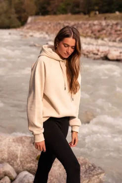 My Jewellery Sweat à Capuche Beige Oversize Très Belle Discount
