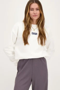 My Jewellery Sweat Paris à Fleurs Blanc Best