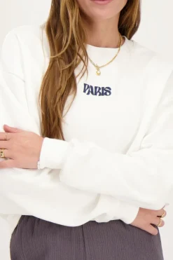 My Jewellery Sweat Paris à Fleurs Blanc Best