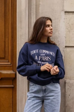 My Jewellery Sweat Bleu Foncé 