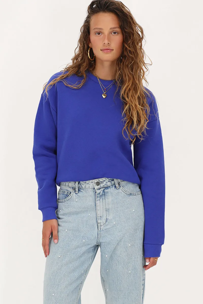 My Jewellery Sweat Bleu "Paris La Ville" Blanc/Bleu Sale