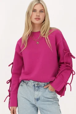 My Jewellery Sweat Fuchsia Avec Nœuds Rose/Fuchsia Hot