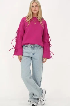 My Jewellery Sweat Fuchsia Avec Nœuds Rose/Fuchsia Hot
