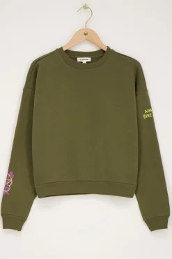 My Jewellery Sweat Graffiti Vert Foncé 