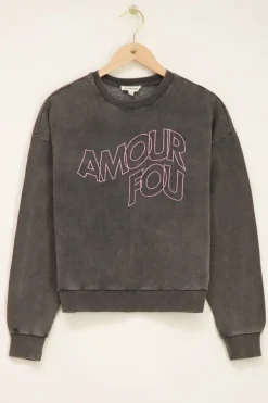 My Jewellery Sweat Gris Amour Fou Fashion