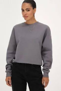 My Jewellery Sweat Gris Foncé "Rue Du Rendez Vous" Discount