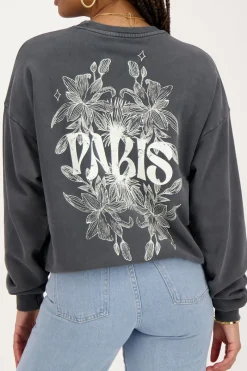 My Jewellery Sweat Paris Fleuri Gris Best