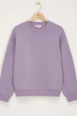 My Jewellery Sweat Lilas Avec Volants Et écusson Violet clair Sale