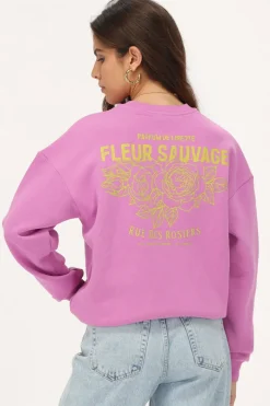 My Jewellery Sweat Rose "Fleur Sauvage" Rose/Vieux rose Sale